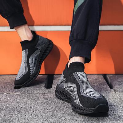 Sommer-Pendeln neue lässige Überschuhe Netz atmungsaktiv faule Schuhe Flying Weave leicht Outdoor-Reise