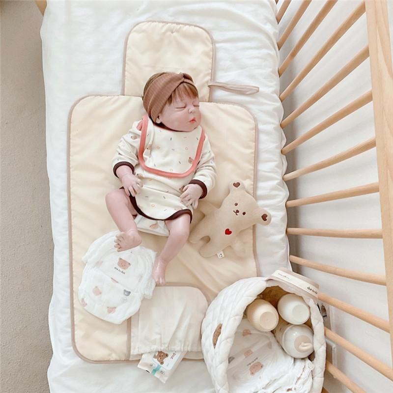 Faltbarer Baby-Wickelunterlage Wasserdicht Geboren Windelwechselmatte Reise-Wickelauflage Bettwäsche-Pads Atmungsaktiv