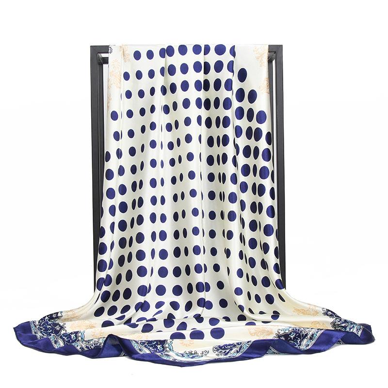 Vysoce kvalitní luxusní hedvábné šátky čelenka Šály Šála na krk pro ženy Řetízek Hedvábný šátek Dámská ozdobná šála