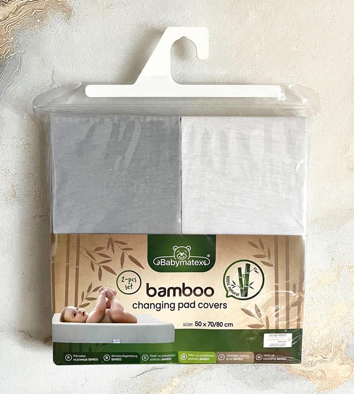 Bamboo changing table cover, 2 pack, size 50x70/80
