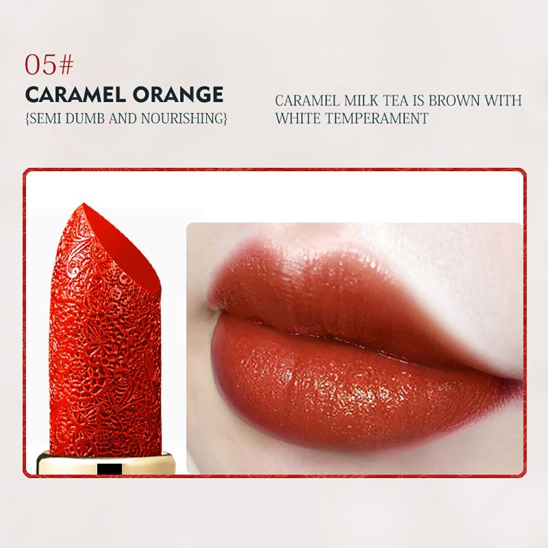 Bsimone Velvet Carved Lipstick Easy To Wear Long Stay Lipstick Long-Lasting Moisturizing Lip Makeup Cosmetic