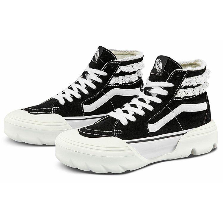 Sandy Liang X Vans Sk8-Hi Tapered Modular Black Unisex Sneakers True-White VN0A7Q5TB7C