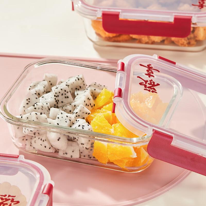 BAILOCK Borosilicate Glass Food Storage Set