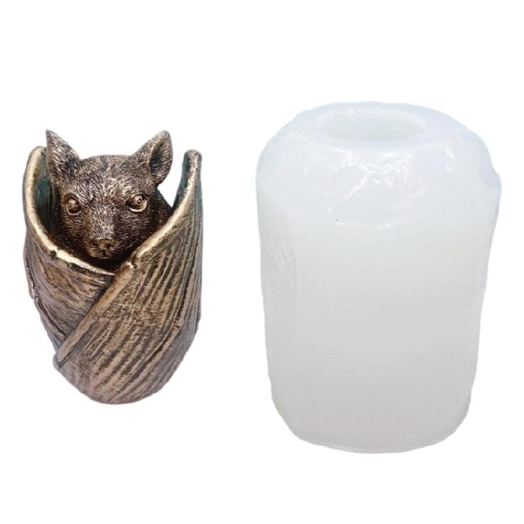 Halloween Candle Molds Handmade Silicone Molds Castings Molds Bats Plaster Molds Ornament Molds Candle Making Molds 1