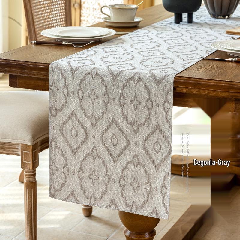3D Pattern Long Table Runner & Bed Runner - Home Decoration Fabric Cover