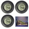 Pack of 3 Mini Digital LCD Thermometer-Hygrometers - Round White, Indoor