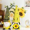 Bee Festival Sunflower Gnome Ornaments - Faceless Rudolph Doll Decor