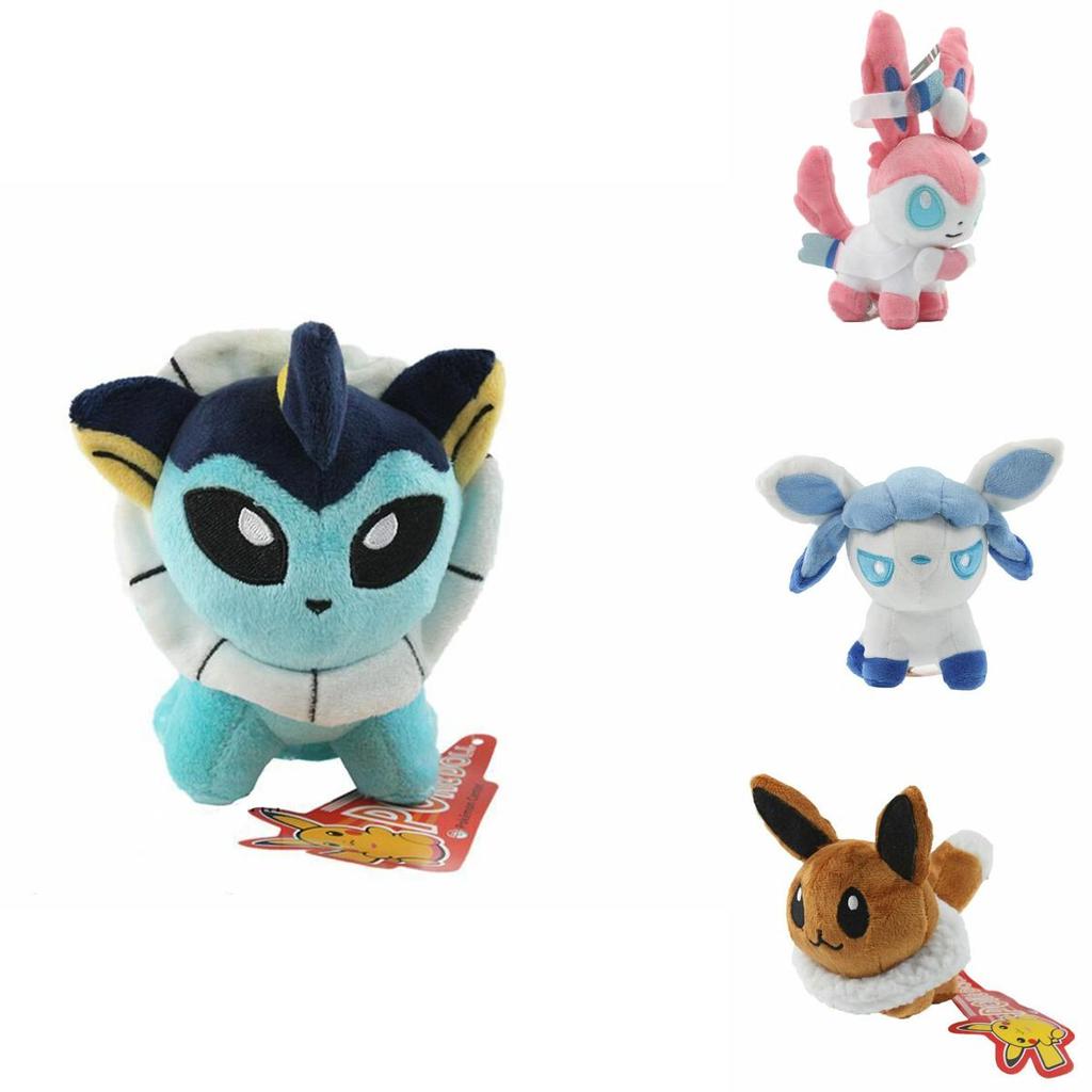 Adorable Mini 5'' Pokemon Plush Toy Doll Collection Featuring Cute Eevee And Friends