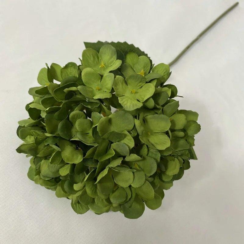 58cm Artificial Flowers Silk Hydrangea Bouque for Wedding Hotel Office Party Living Room Table Accessories Decoration