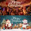 Garage Door Banner Christmas 13x6ft Holiday Decorations Christmas Photography Backdrops for Garage Door Party Porch Yard Wall
