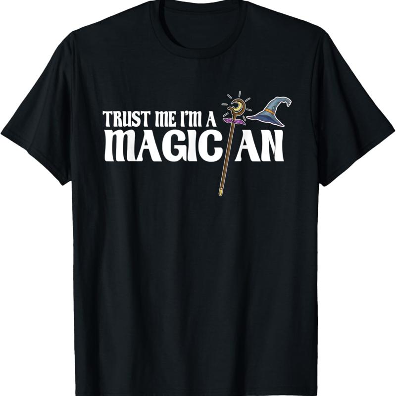 T-shirt Magician Illusionist Perfomer Magic Magical Card Tricks S разноцветный