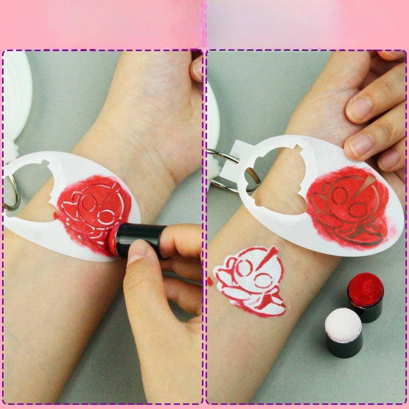 Painting Template Children's facial painting Stencils DIY human hand drawn facial painting hollow out Face Tattoo Stencils