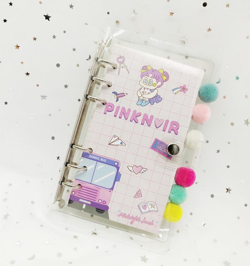 Wangdins Korean Heart-Inspired Transparent Planner Set