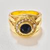 Fashion Popular Inlaid Blue Zircon Ring Hand Jewelry Exquisite Jewelry