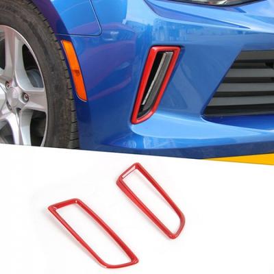 Red Daytime Running Light Lamp Cover Trim Frame For Chevrolet Camaro 2017-