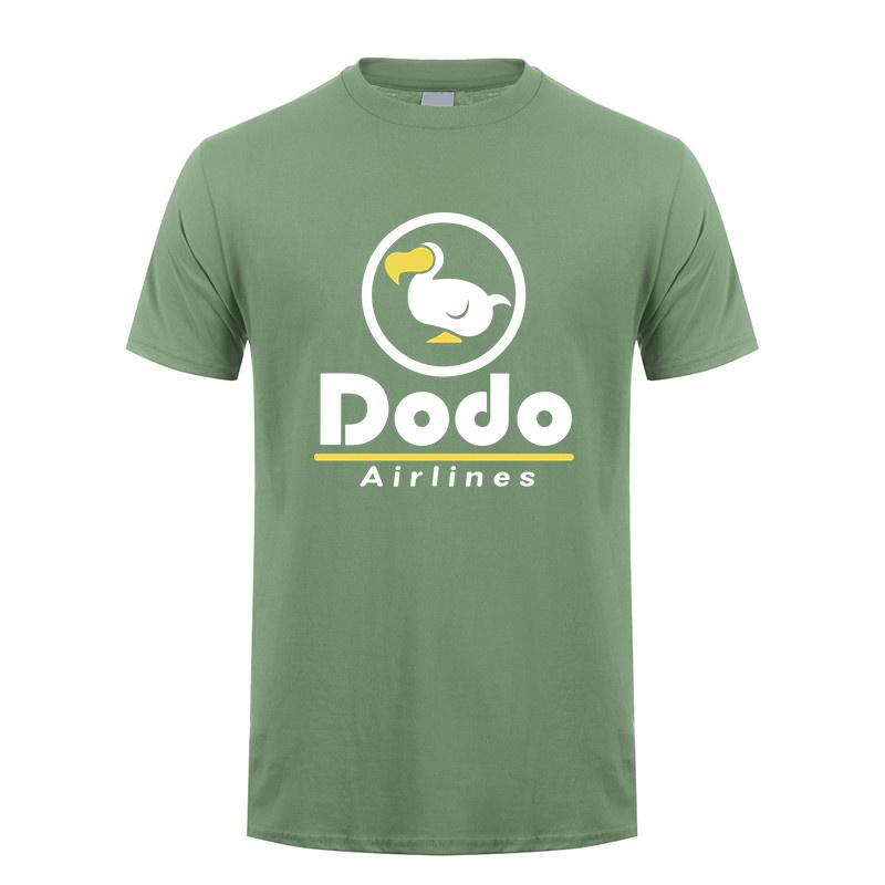 Dodo Airlines T-Shirt Sommer Herren Cool Baumwolle Kurzarm Dodo T-Shirts Unisex Geschenk Oberteile Tee LH-367