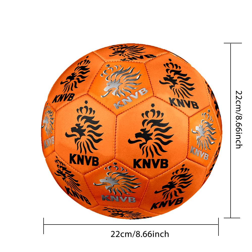 1pc KNVB Soccer Ball Size 5 Indoor Soccer Ball Fashion Colorful Backyard Game - Great For Sports Fans Gift HE66