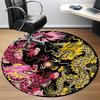 1pc Dragon Yin Yangrt Chair Carpet for Office, Round Non Slip Durable Large Size Office Carpet, Suitable for Office