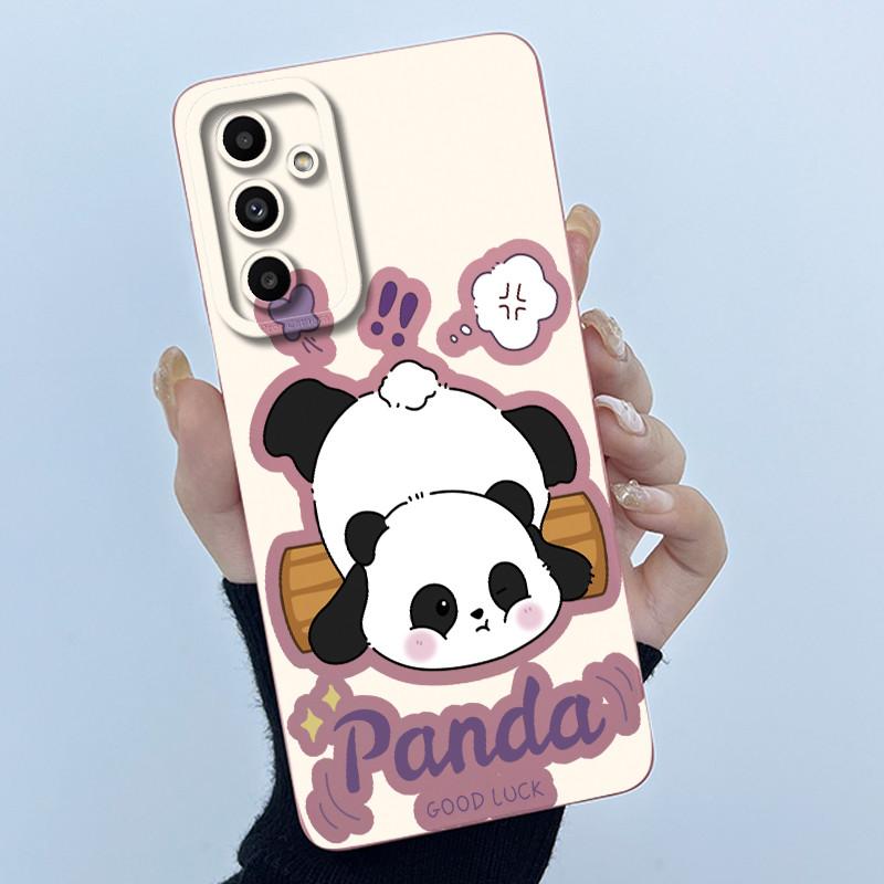 Für Samsung A05s A05 Galaxy SM-A057F A055F Niedlicher Panda Süße Mädchen Katzen Weiches Silikon Gummi Handyhülle für SamsungA05s A05 Hülle