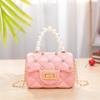Mini Small Bag New Fashion Pearl Handle Jelly Bags Diamond Nail Plaid Small Handbag
