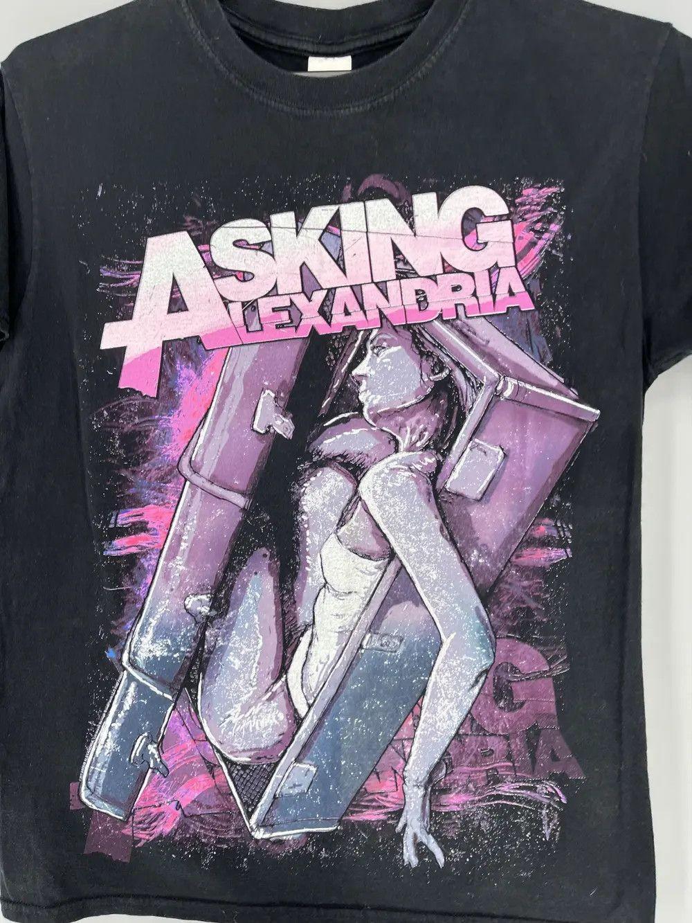 Asking Alexandria T-shirt Rock Band Black Unisex Tshirt Men Women KH14166 L