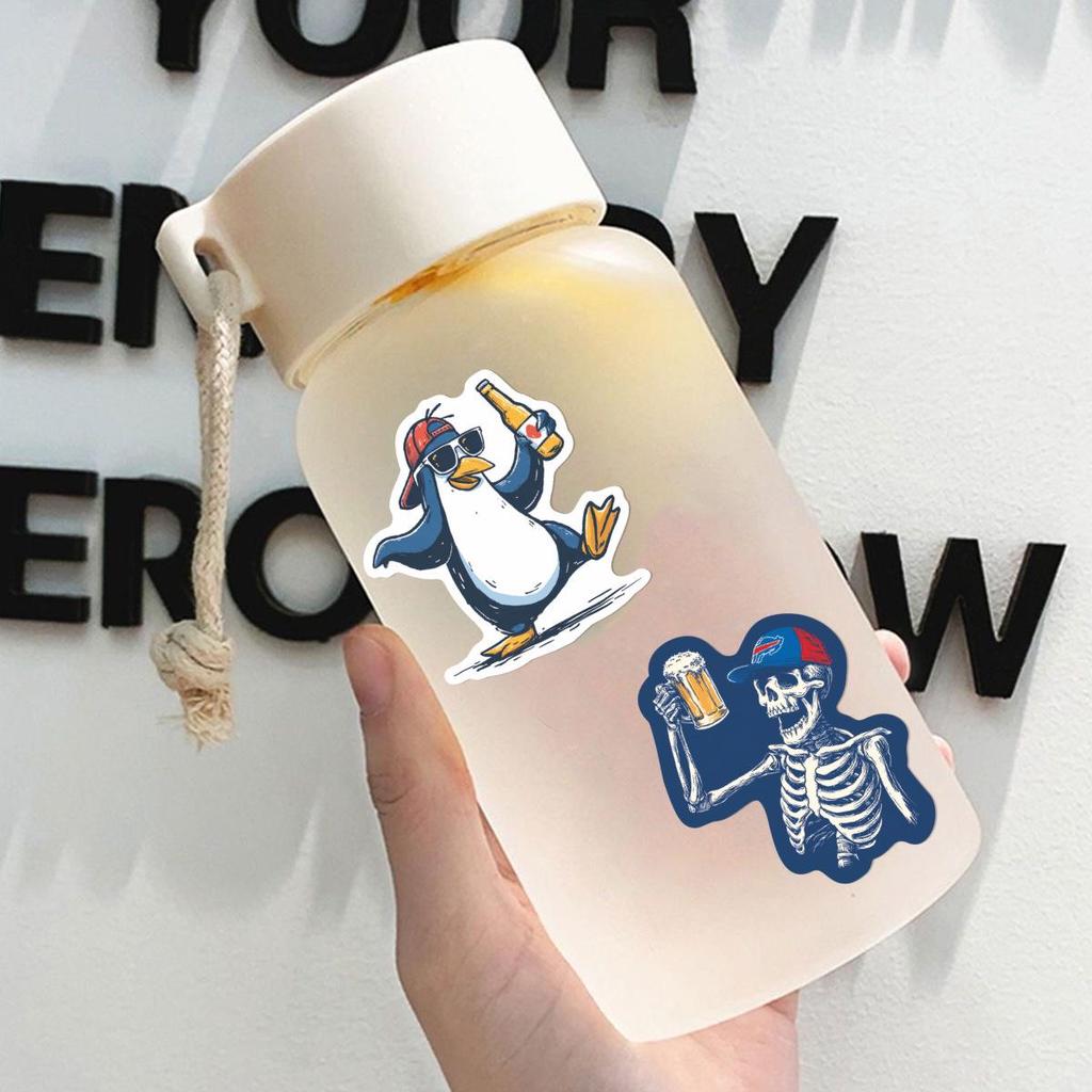 50pcs Beer-themed Graffiti Stickers for DIY Journals, Notebooks, Desktops, Cups & Suitcases.