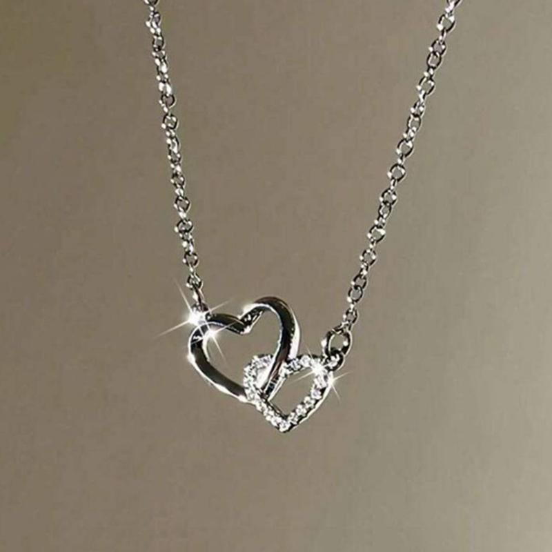 

New Creative Cute Pea Pod Long Pendant Necklace for Women Geometric Unique Design Elegant Charming Zircon Party Gift Daily Wear