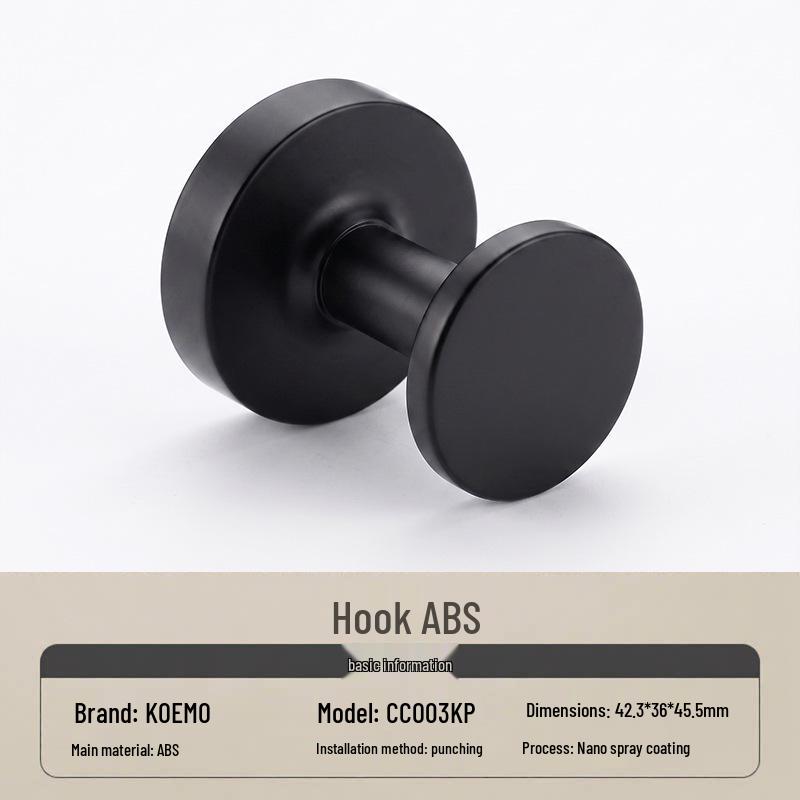 Wall-Mounted Coat Hook for Wardrobes, Cabinets, and Entrance Halls