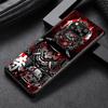 Fashion Samurai Demon Case for Xiaomi Poco X3 NFC M3 M4 Pocophone F1 F3 Redmi Note 9s 9 8 10 Pro Black Soft Phone Cover Coque