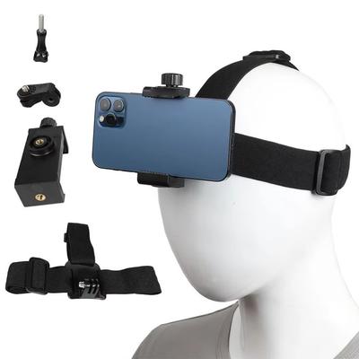 Adjustable Headband Bracket First-person Perspective Fixed Bracket Mobile Phone Holder  Gift