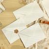 10Pcs Linen Texture Retro Envelope Invitation Card Greeting Card Sheepskin Envelope  Greeting Card