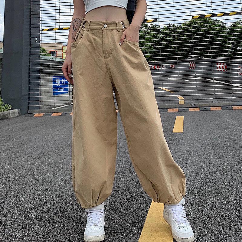 Joggers For Women High Waist Malajisi Women's Baggy Wide Leg Pants