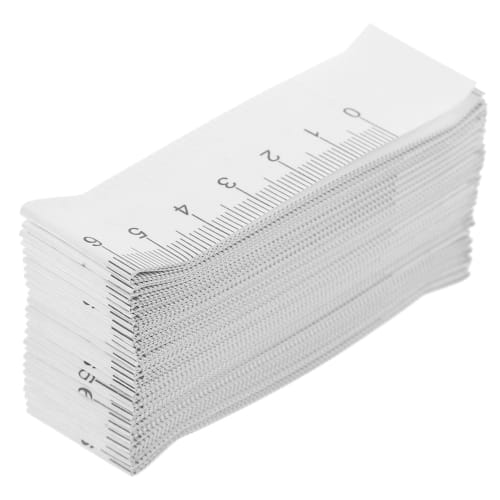 NUOLUX Disposable Tape Measures, 100 Pieces, 1 Meter Long Paper Tapes, Mini Digital Sewing Measuring Tapes, Fabric Measuring Tapes, Bulk Waist Metrics