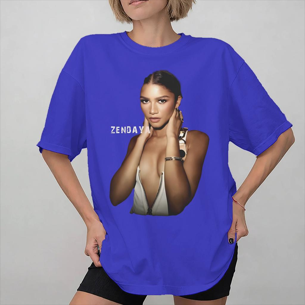 Unisex Women Graphic Ruby Rue Zendaya T Shirt Tee Pure Cotton Tshirts Clothes