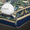 Conjunto de Lençóis Estilo Étnico Retrô com Padrão de Pássaro e Flor 3 Peças Cobertura de Cama Multitamanho Decoração de Cama para Quarto Lavável à Máquina