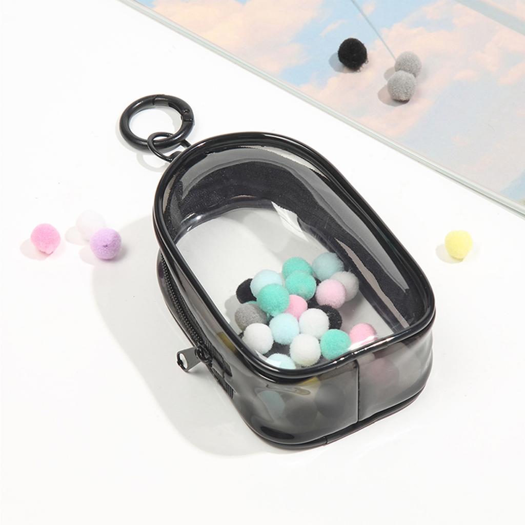 Transparent PVC Doll Display Bag With Keychain For Mini Figures Collectors Practical And Clear Storage Solution for Toy
