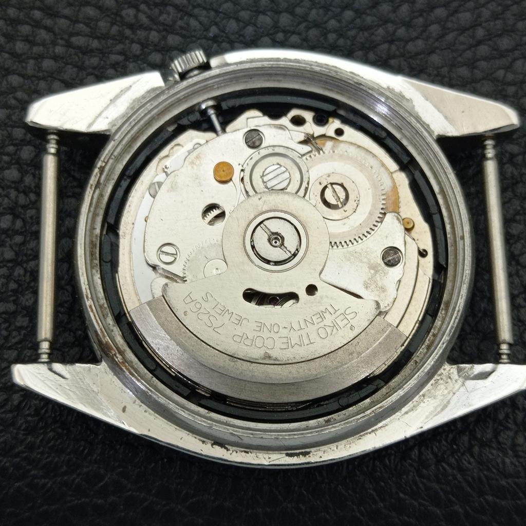 JAPAN VINTAGE SEIKO 5 AUTOMATIC 7S26A MENS GOLDEN COLOR DIAL WATCH a701580-5 R206b-a701580