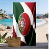 Asciugamano da Spiaggia Stampa Calcio Portogallo Asciugatura Rapida Super Assorbente Morbido Asciugamano da Bagno per Nuoto Spiaggia Viaggio Souvenir Regalo