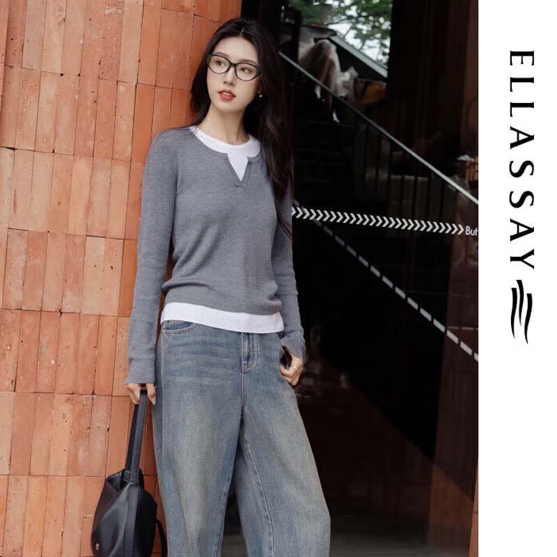 

ELLASSAY Women s Street Style Vintage Distressed Jeans S