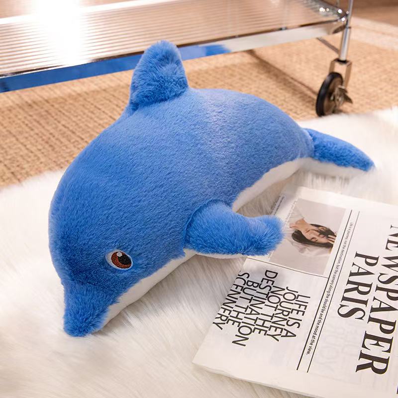 Simulation Delfin Clownfisch Robbe Plüschtier 35/40/45 cm Handgefertigt Cartoon Anime Niedliches Kissen Kissen Heimdekoration Weiche Puppe