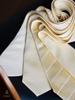 [TAVARAT] [Tavarat] Formal Silk Necktie, 100% Silk, Made in Japan, Nishijin Weave (Champagne Gold - Herringbone)
