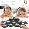 1 Box with Sound Effect Pattern Electronic Drum Set USB Folding Music Drums for Beginner Practice