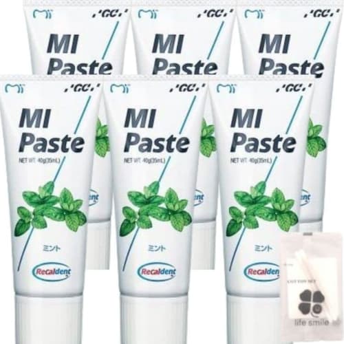 

[Set of 6] GC MI Paste Mint 40g [Includes life smile original cotton pad]