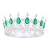 Baroque Round Crown Headwear  European Style Bride's Wedding Dress Birthday and Coming of Age Gift Round Alloy Crown Hair Accessory