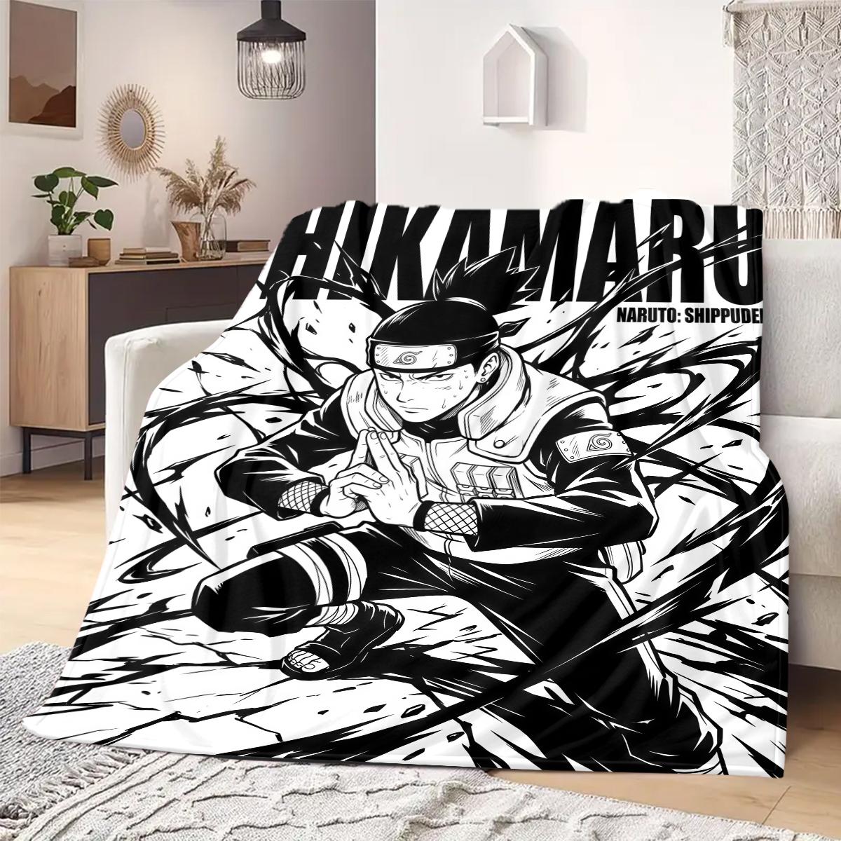

Naruto Anime Print Blanket Warm Comfortable Flannel Blanket Suitable for Bedrooms, Sofas, Beds, Chairs, Picnics, Travel 75x90cm
