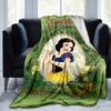 1pc Snow White Printing Blanket - Soft, All-Season Throw for Living Room, Bedroom,Personalized Gift with Adorable Cartoon Design