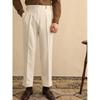 Pantaloni da abito casual da uomo a vita alta, dritti e larghi, con fibbia Naples Paris