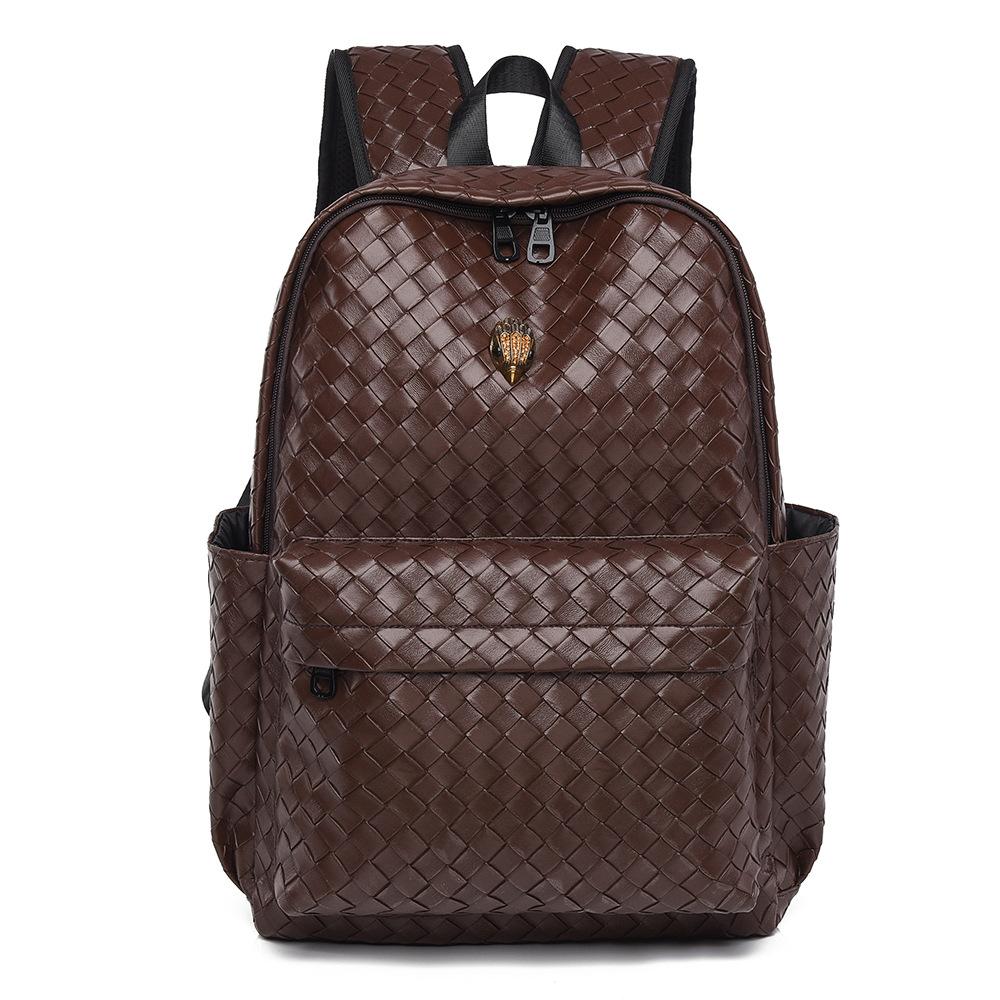New woven backpack backpack trendy lightweight travel bag men's and women's daily commuting college student schoolbag