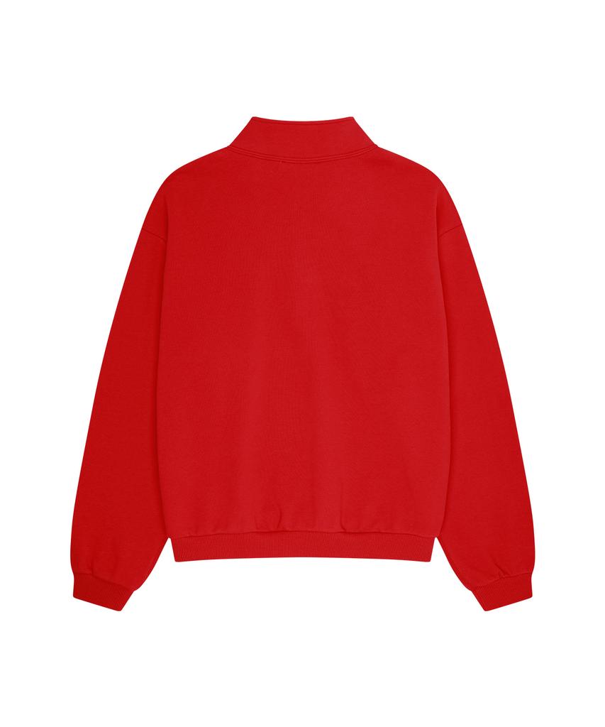OUTDOOR VOICES Ov Logo Quarter Zip Sweatshirt (Rød)