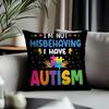 Trending AAutism Support Puzzleable Cushion Cover Antidustmite Pillowcase Invisible Zipper Silky Short Plush Sofa Cushion Cover
